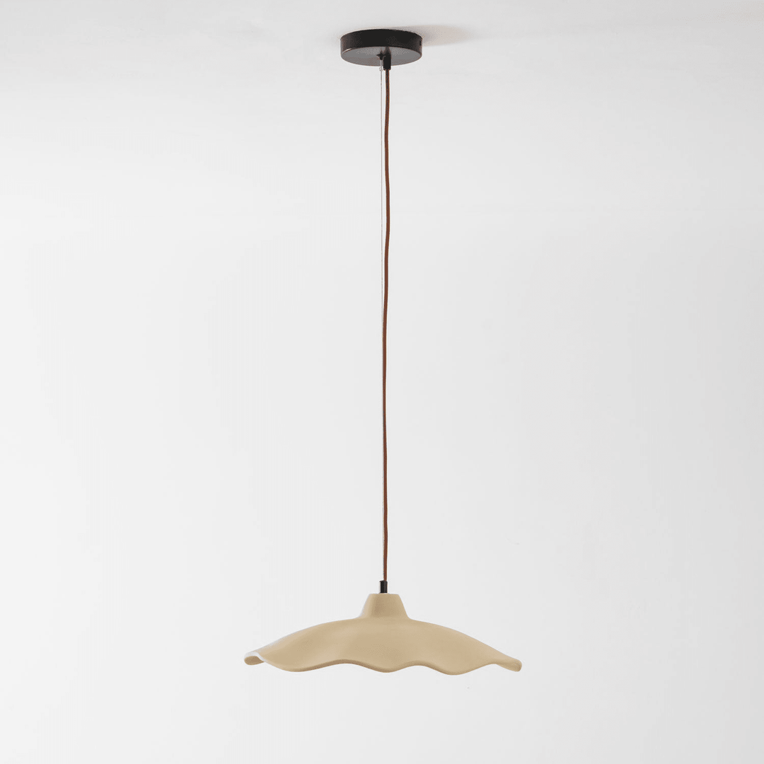 Betonowa Lampa Wisząca w Kształcie Płatka