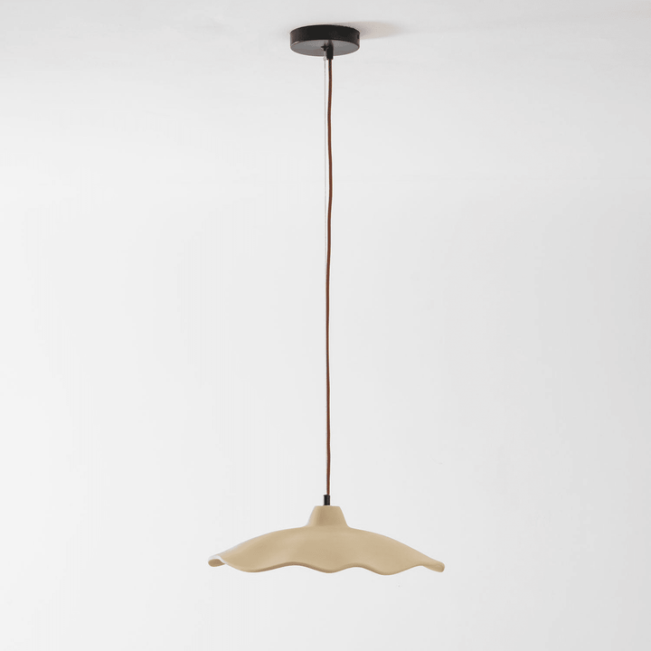 Betonowa Lampa Wisząca w Kształcie Płatka
