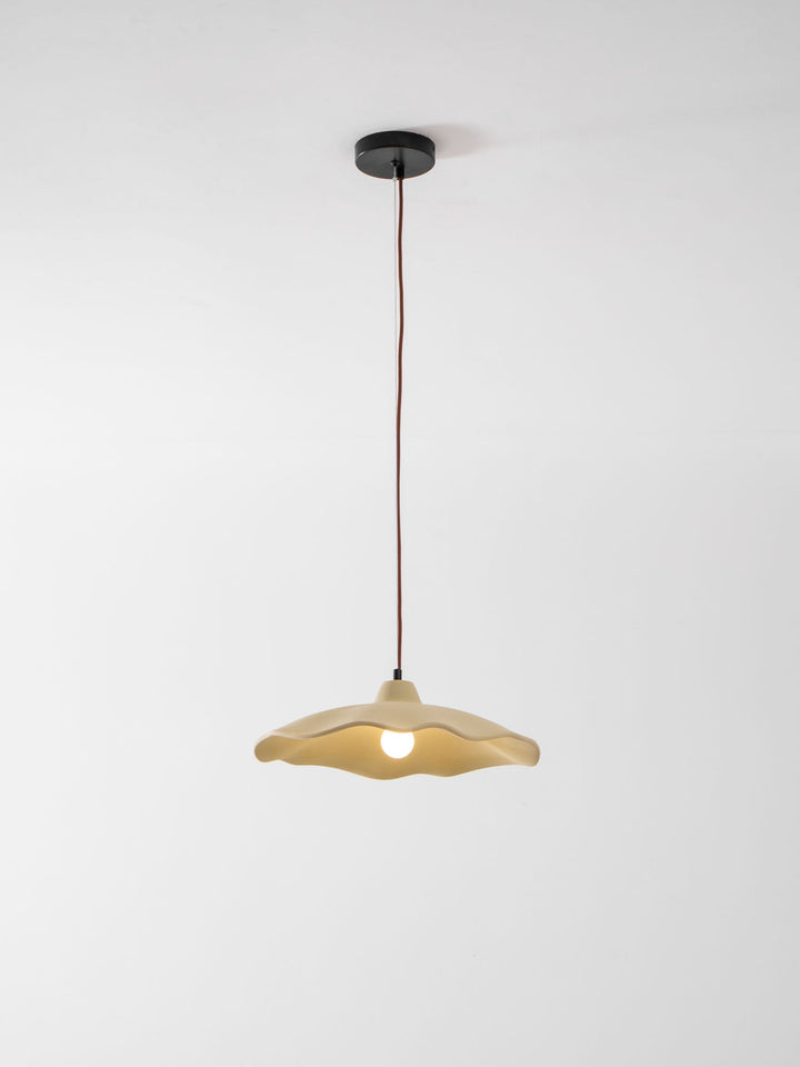 Betonowa Lampa Wisząca w Kształcie Płatka