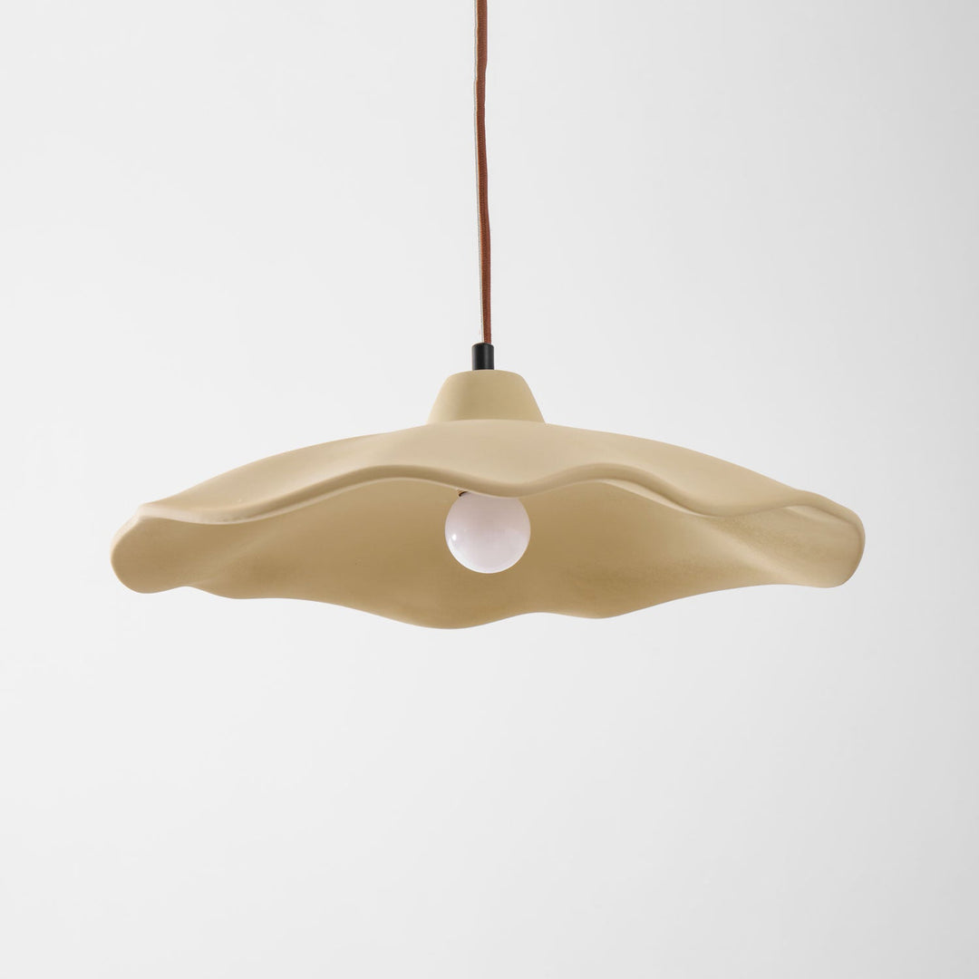 Betonowa Lampa Wisząca w Kształcie Płatka