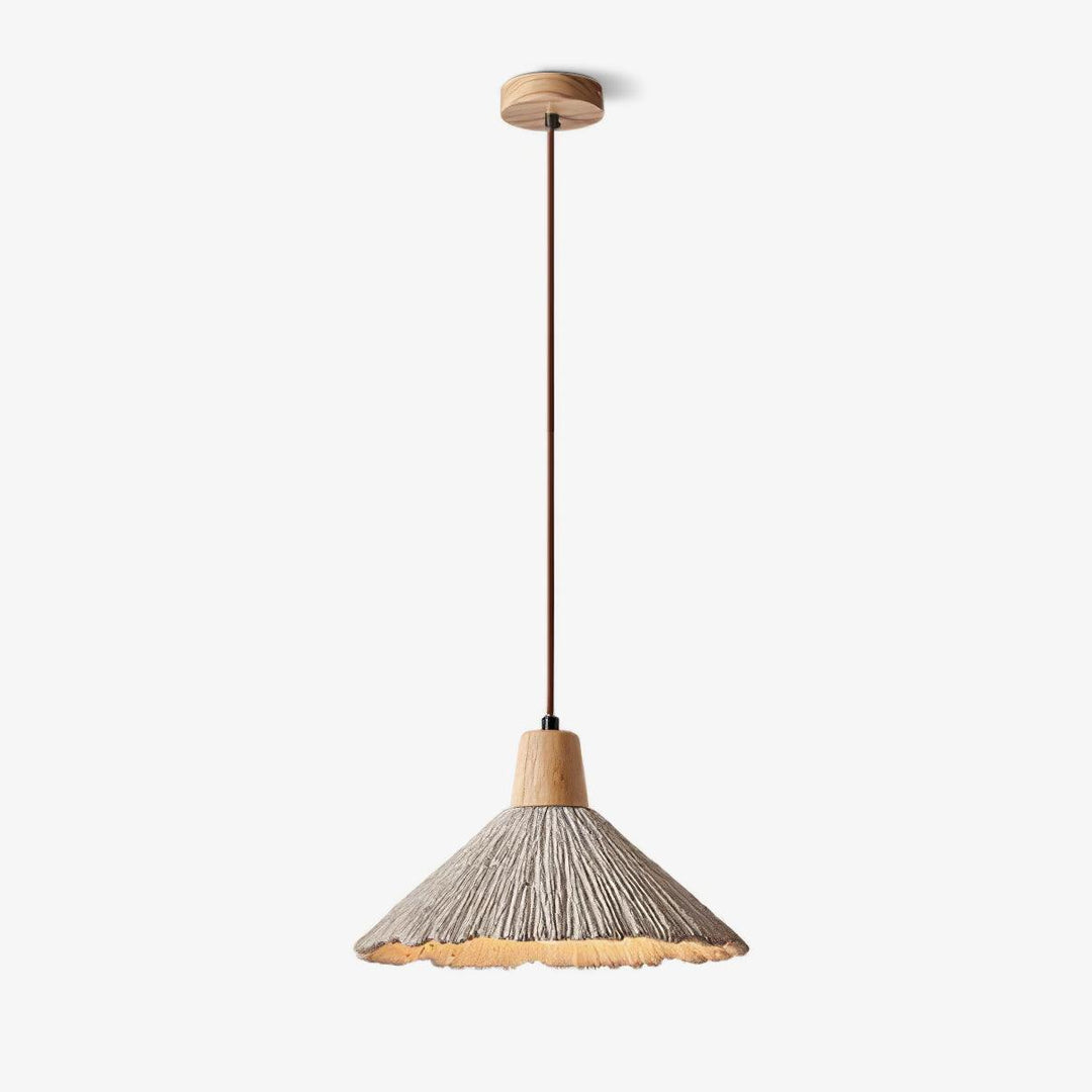 Lampa Wisząca Z Betonu Z Faldami