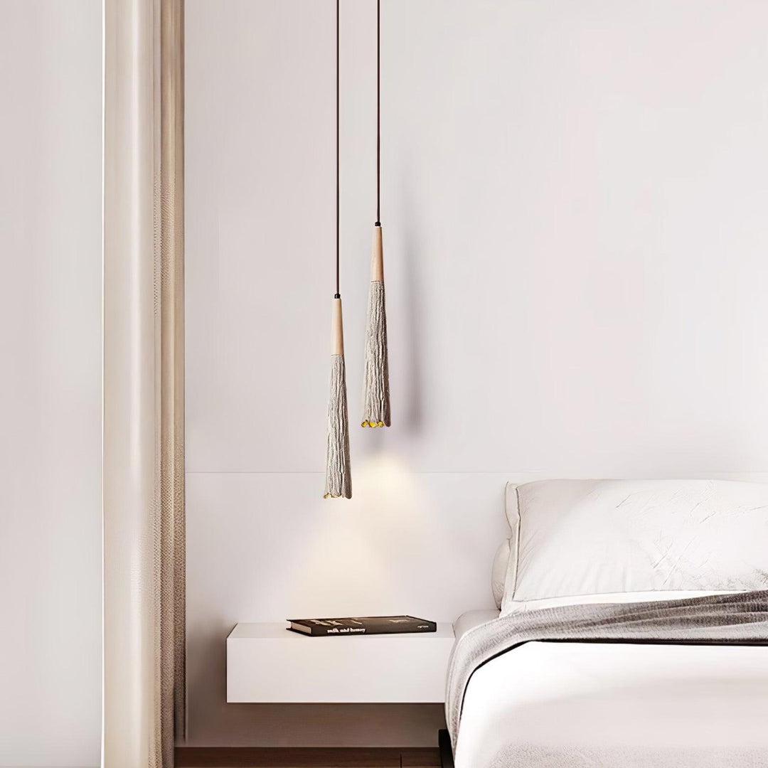 Lampa Wisząca Z Betonu Z Faldami