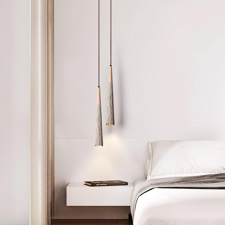Lampa Wisząca Z Betonu Z Faldami