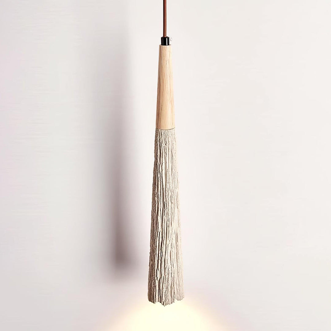 Lampa Wisząca Z Betonu Z Faldami
