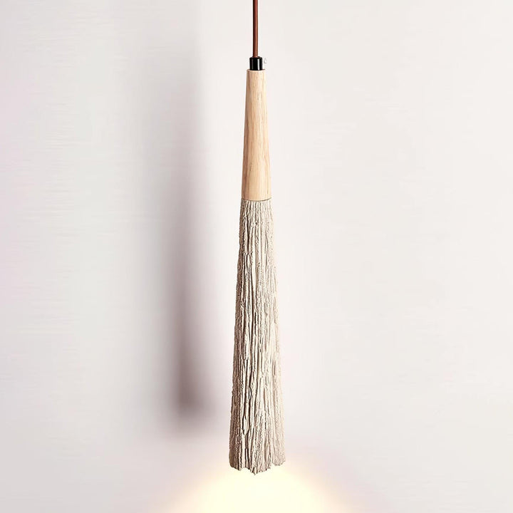 Lampa Wisząca Z Betonu Z Faldami