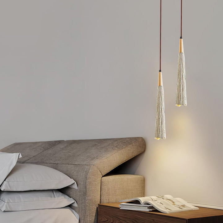 Lampa Wisząca Z Betonu Z Faldami