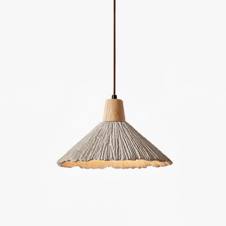 Lampa Wisząca Z Betonu Z Faldami