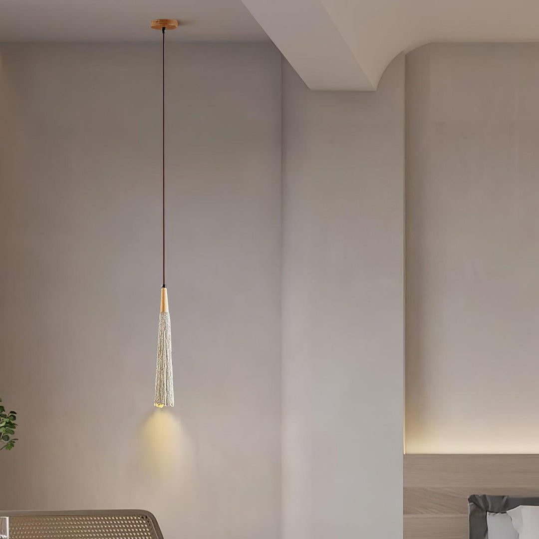 Lampa Wisząca Z Betonu Z Faldami
