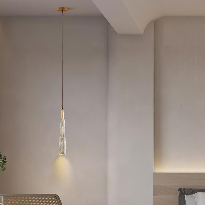 Lampa Wisząca Z Betonu Z Faldami