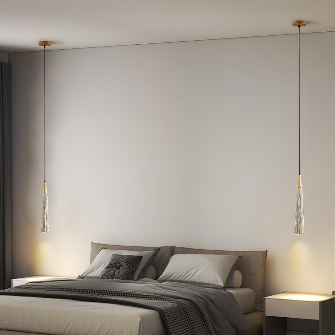 Lampa Wisząca Z Betonu Z Faldami