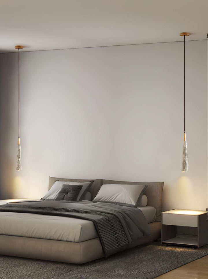 Lampa Wisząca Z Betonu Z Faldami