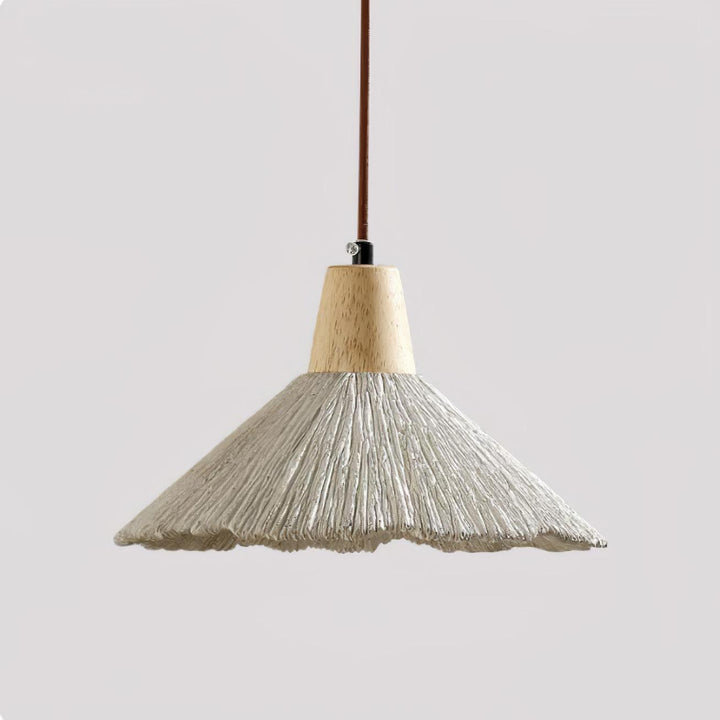 Lampa Wisząca Z Betonu Z Faldami