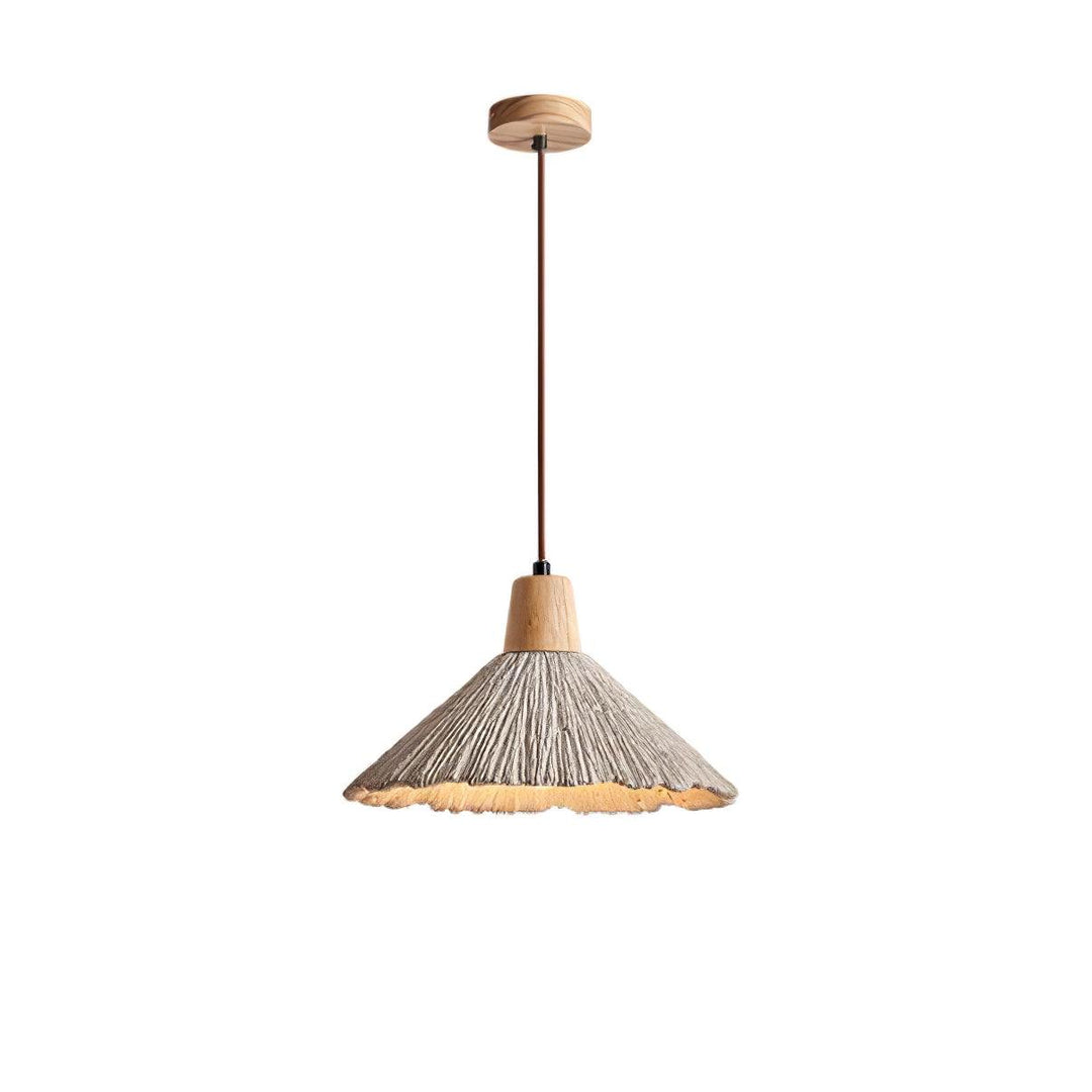 Lampa Wisząca Z Betonu Z Faldami