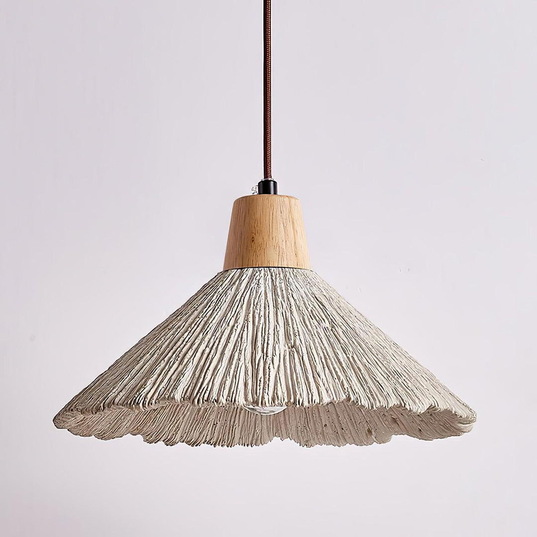 Lampa Wisząca Z Betonu Z Faldami