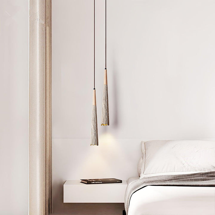 Lampa Wisząca Z Betonu Z Faldami