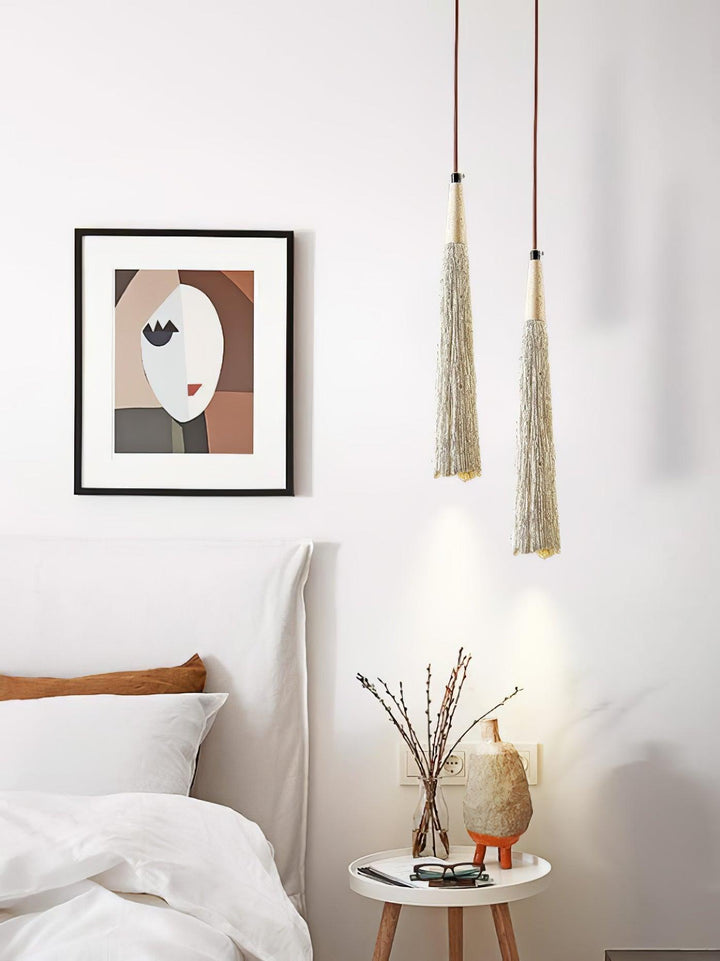 Lampa Wisząca Z Betonu Z Faldami