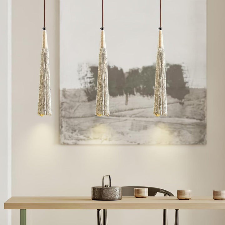Lampa Wisząca Z Betonu Z Faldami