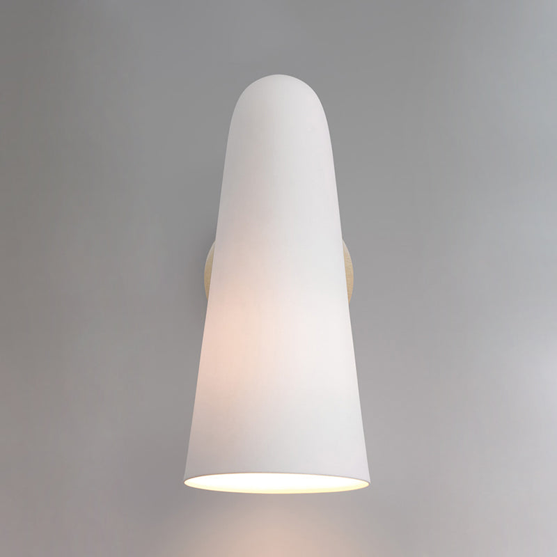 Stołowa Lampa Ścienna z Konicznym Szklanym Kloszem