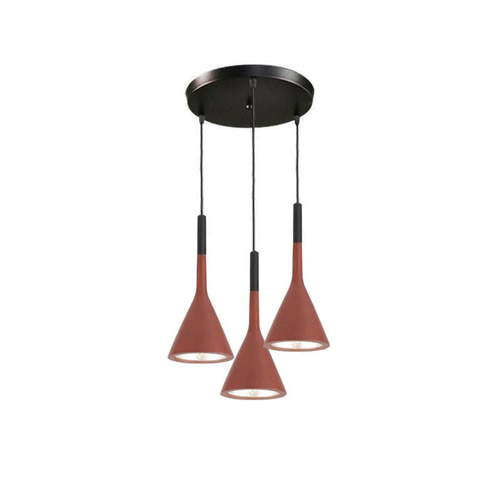 Stożkowa Lampa Wisząca z Betonu