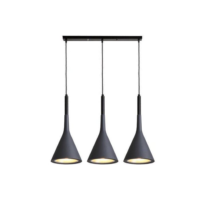Stożkowa Lampa Wisząca z Betonu