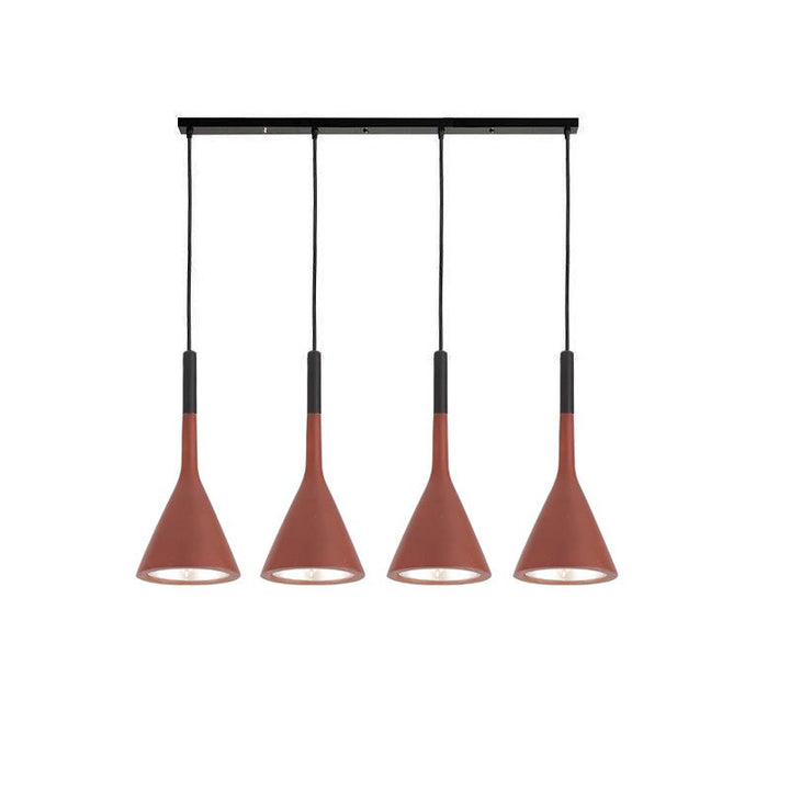 Stożkowa Lampa Wisząca z Betonu