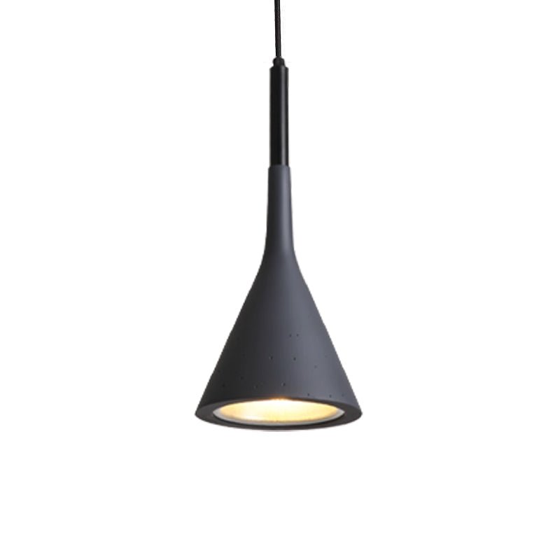 Stożkowa Lampa Wisząca z Betonu
