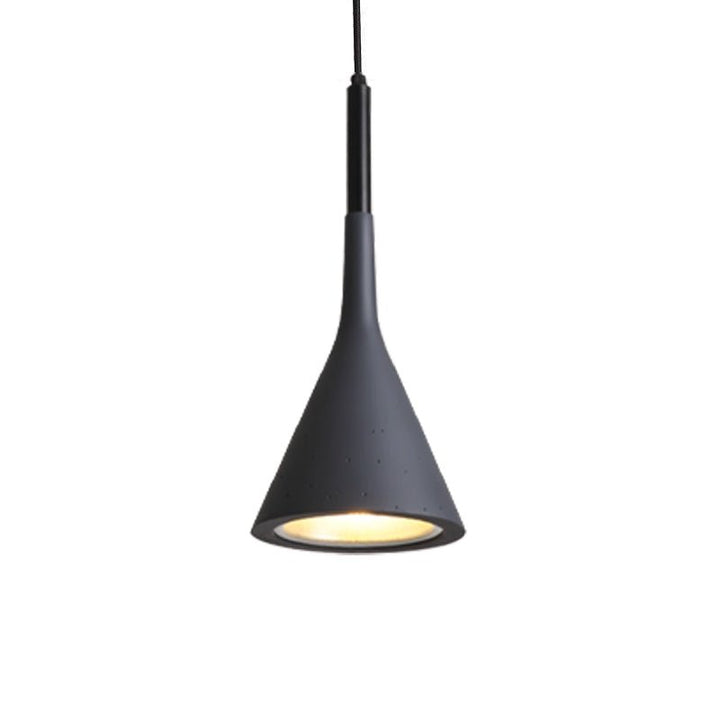 Stożkowa Lampa Wisząca z Betonu