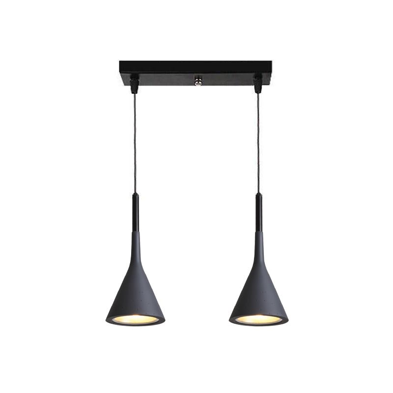 Stożkowa Lampa Wisząca z Betonu