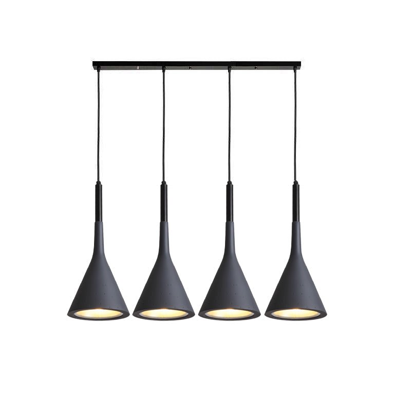 Stożkowa Lampa Wisząca z Betonu