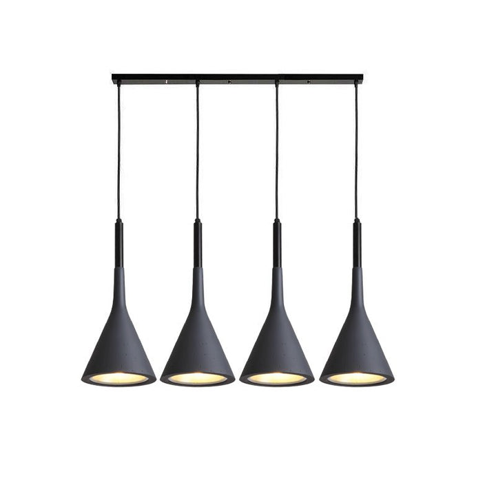 Stożkowa Lampa Wisząca z Betonu