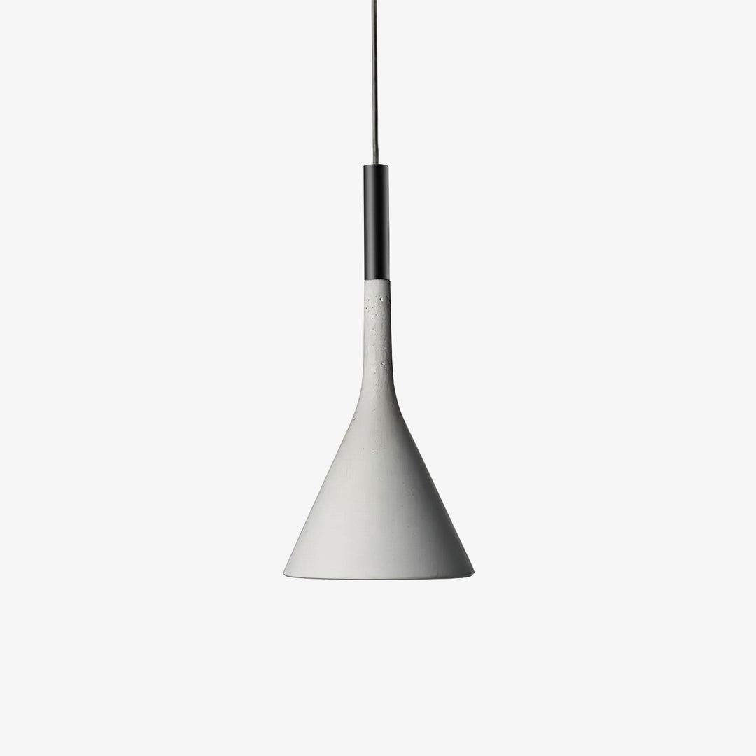 Stożkowa Lampa Wisząca z Betonu