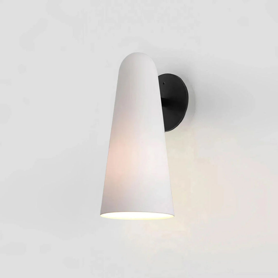Stołowa Lampa Ścienna z Konicznym Szklanym Kloszem