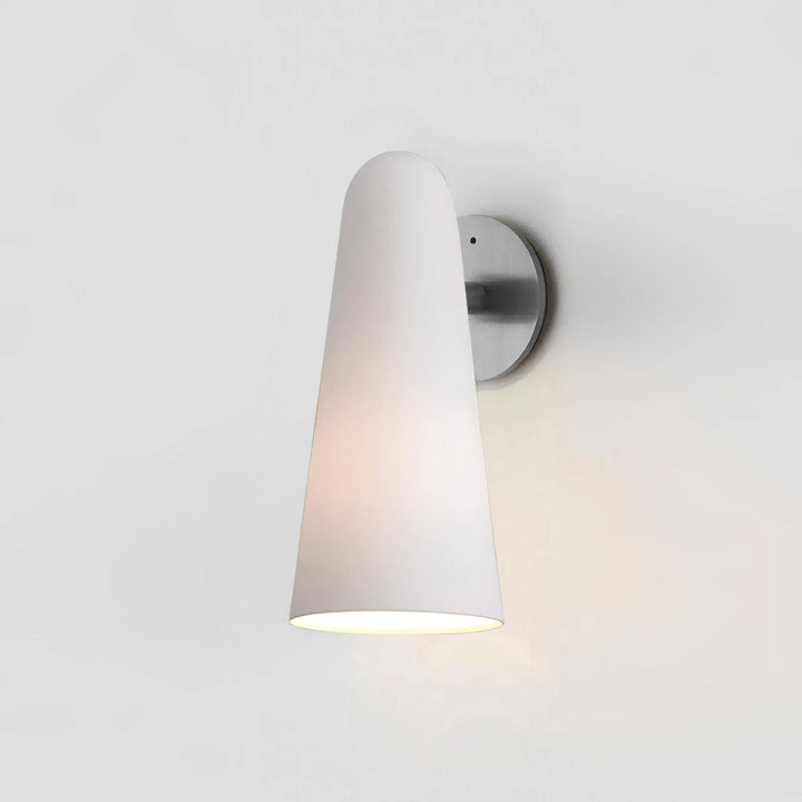 Stołowa Lampa Ścienna z Konicznym Szklanym Kloszem