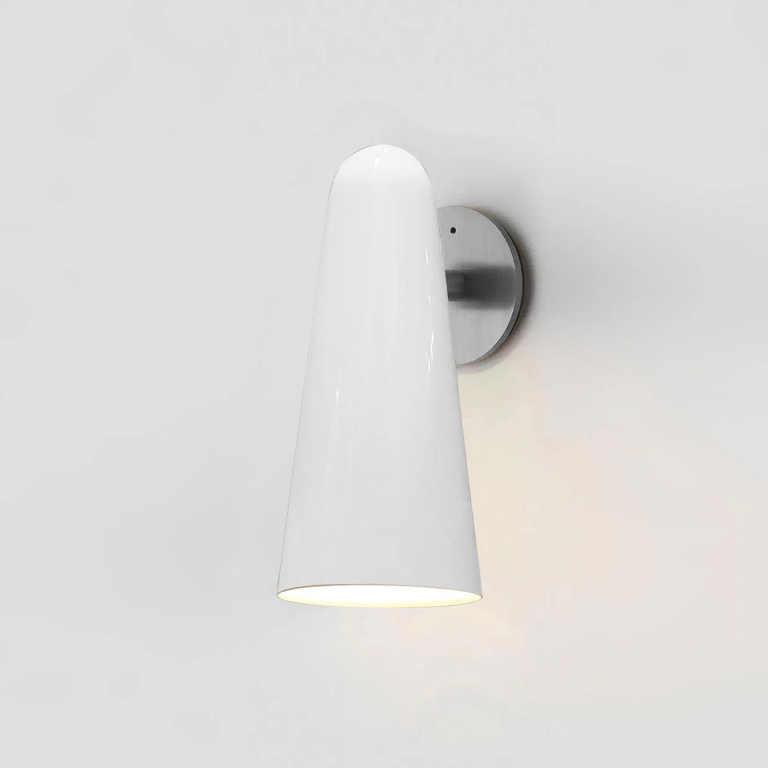 Stołowa Lampa Ścienna z Konicznym Szklanym Kloszem