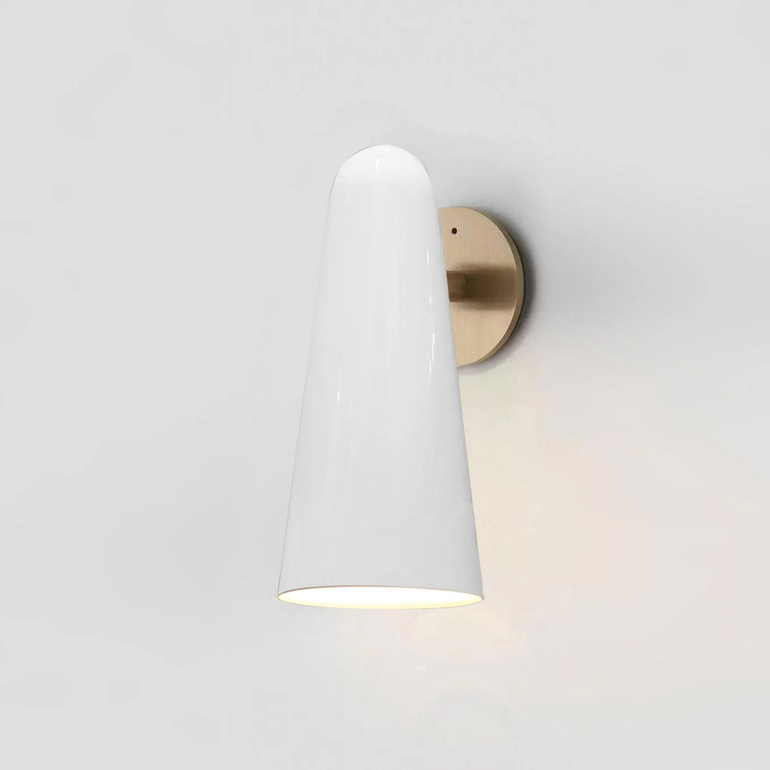 Stołowa Lampa Ścienna z Konicznym Szklanym Kloszem