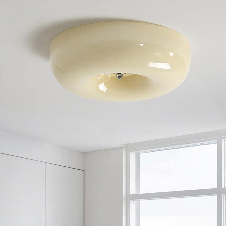 Szklana lampa sufitowa Swirl