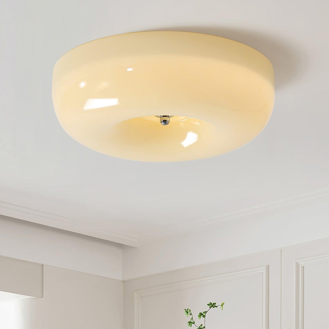 Szklana lampa sufitowa Swirl