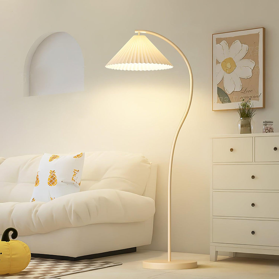 Lampa Podłogowa Crescini z Faldami