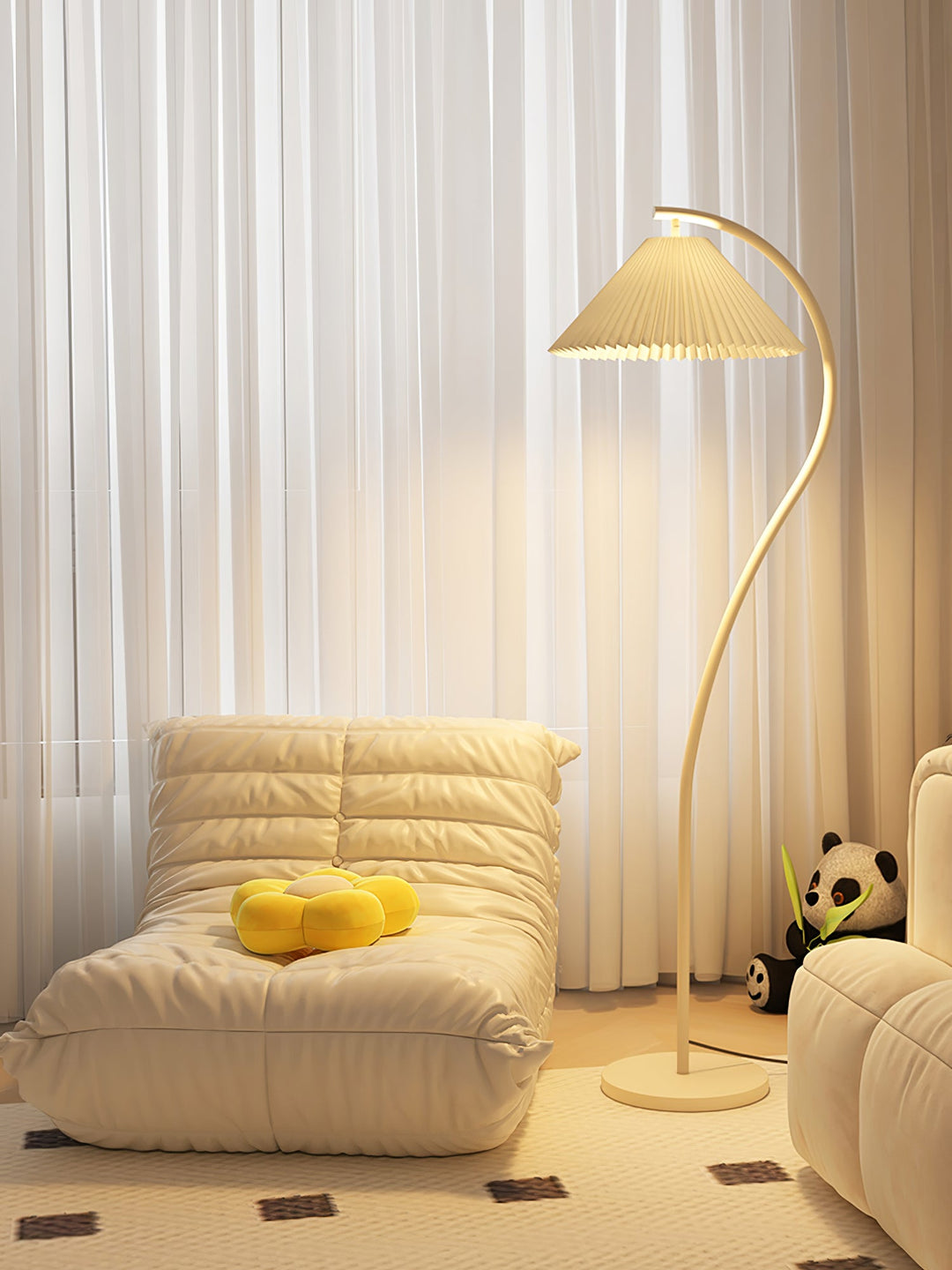 Lampa Podłogowa Crescini z Faldami