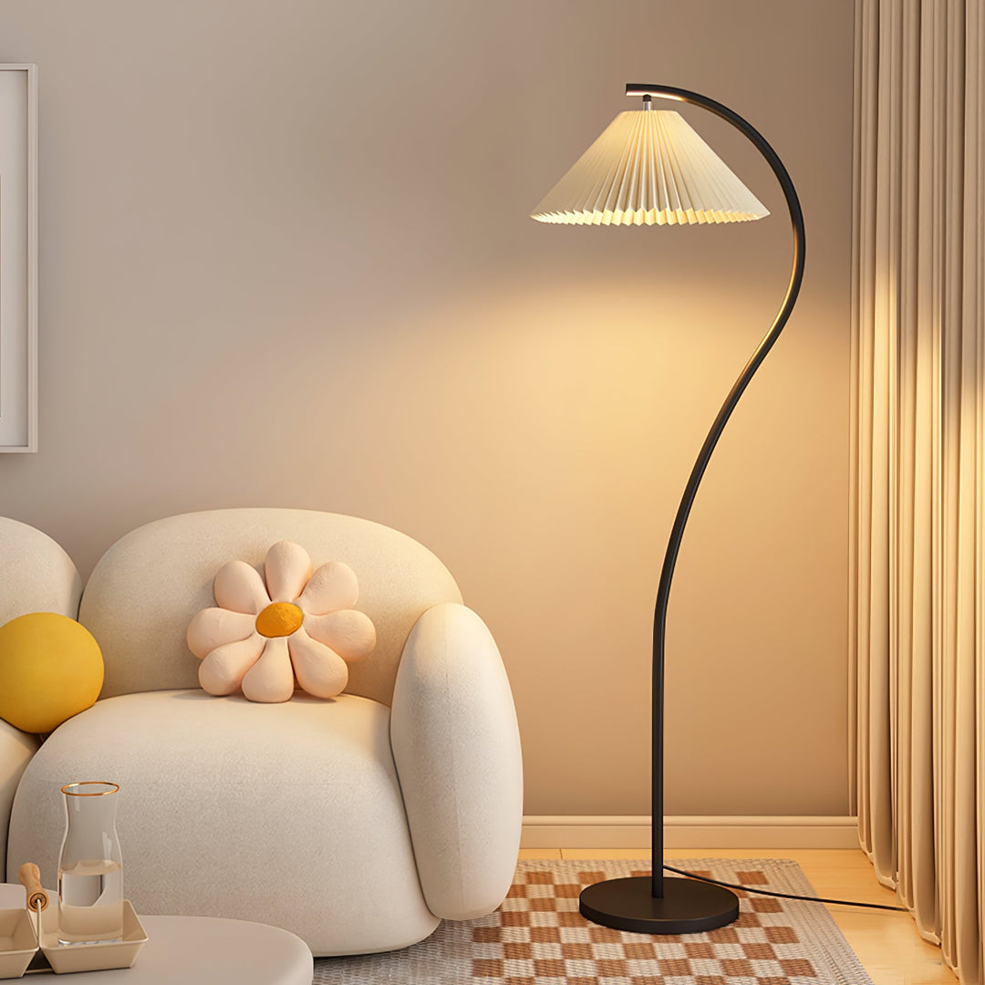 Lampa Podłogowa Crescini z Faldami
