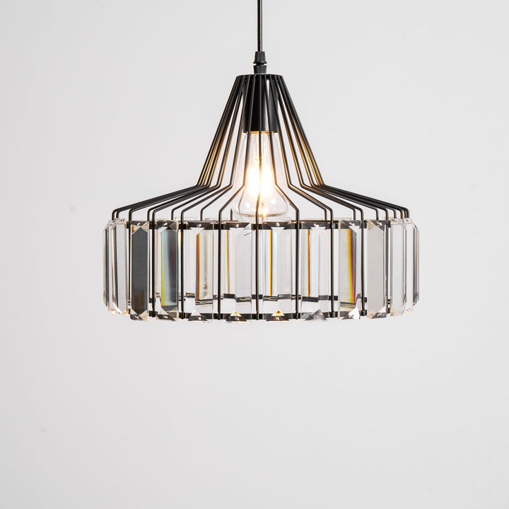 Lampa Wisząca Kryształowa Bębnowa