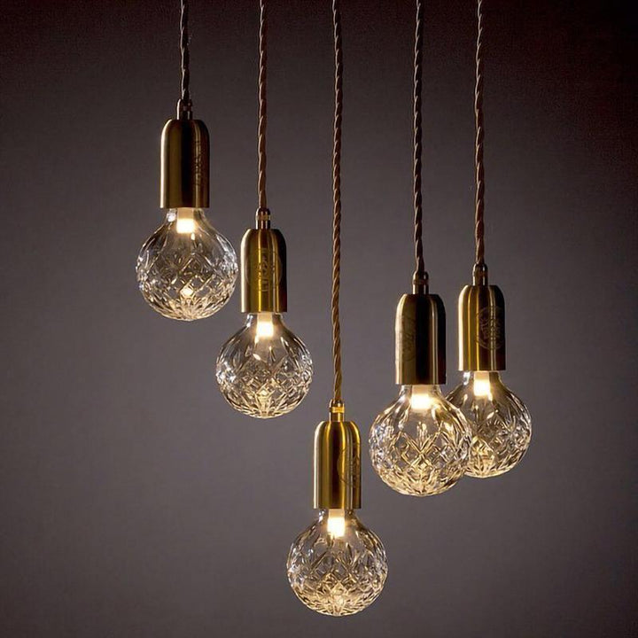 Lampa wisząca LED z kryształową żarówką