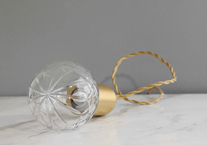 Lampa wisząca LED z kryształową żarówką