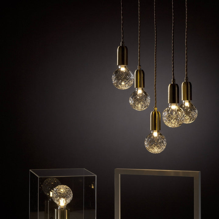 Lampa wisząca LED z kryształową żarówką