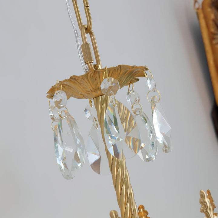 Lampa Ścienna Kryształowa Korona