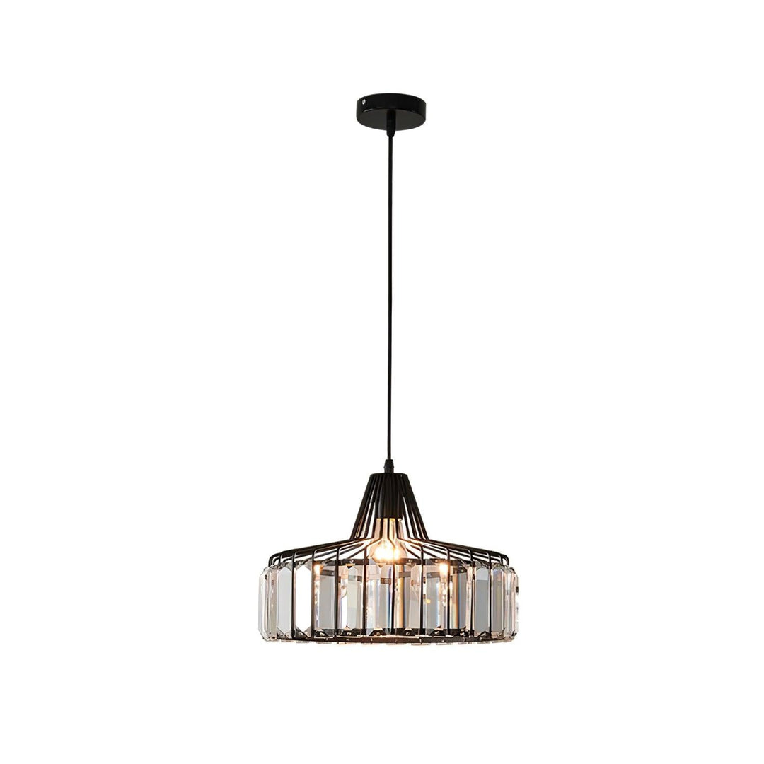 Lampa Wisząca Kryształowa Bębnowa