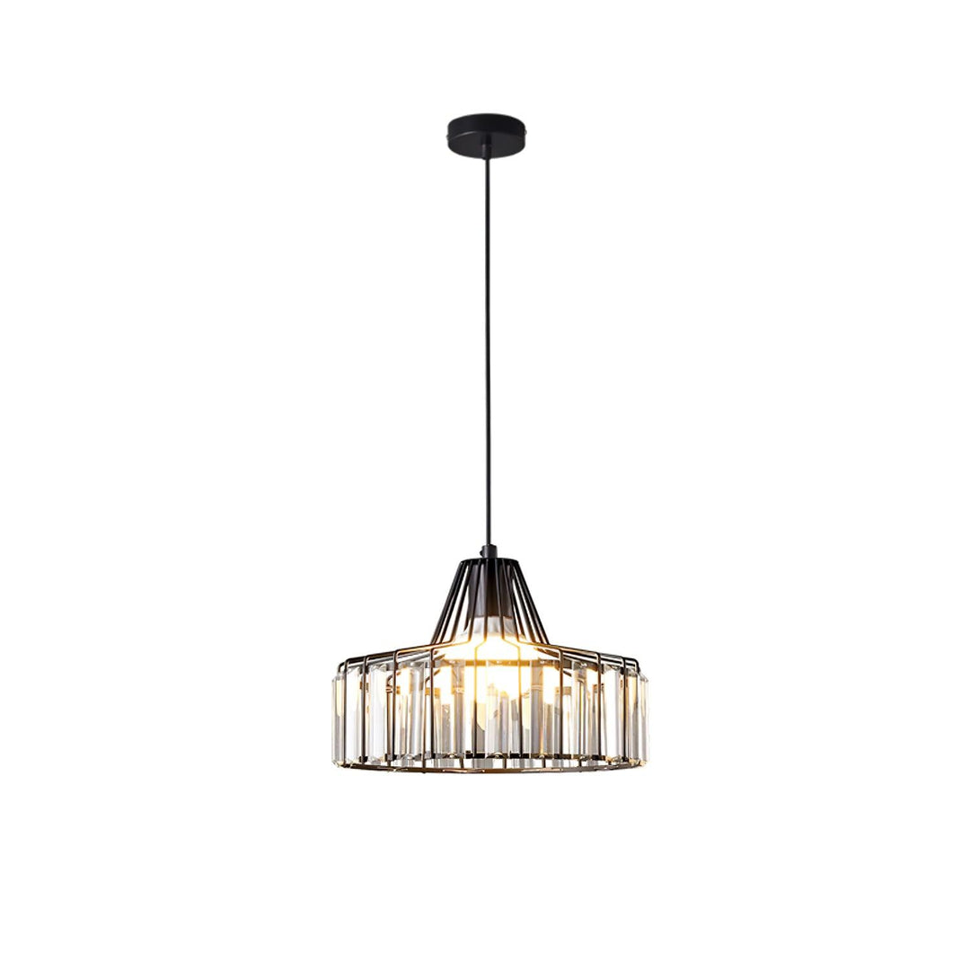 Lampa Wisząca Kryształowa Bębnowa