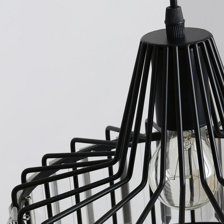 Lampa Wisząca Kryształowa Bębnowa