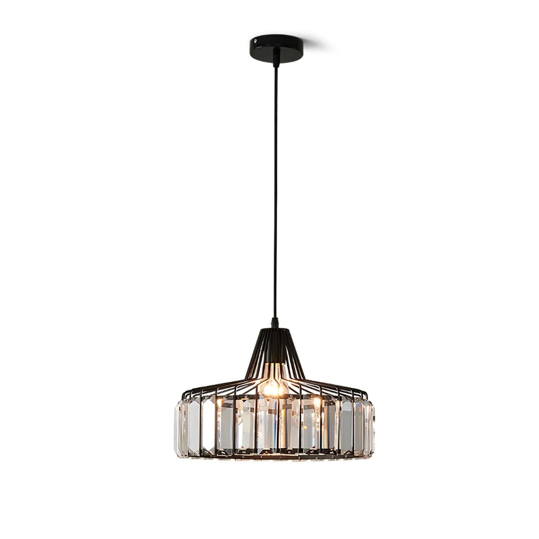 Lampa Wisząca Kryształowa Bębnowa