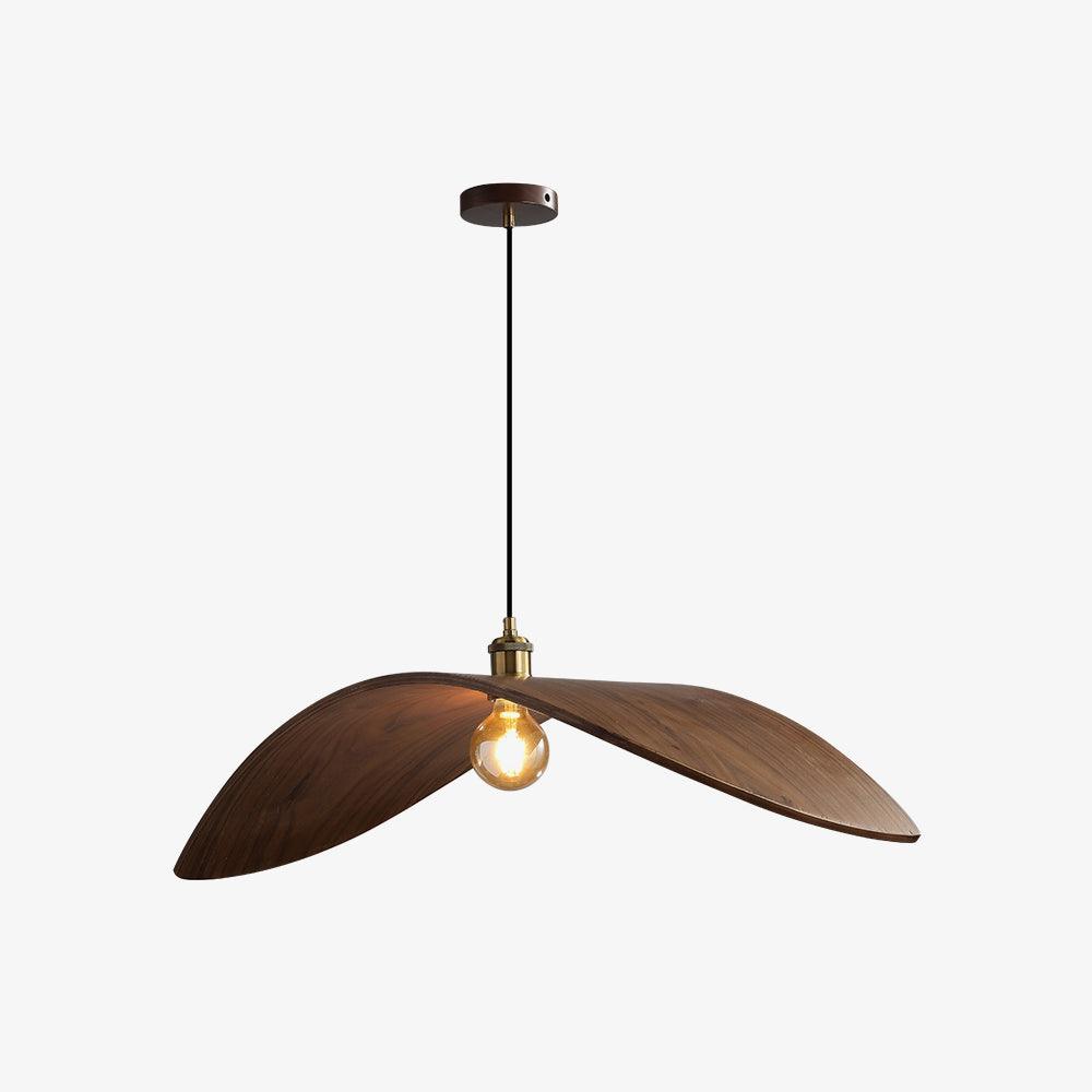 Lampa Wisząca Z Drewna Krzywoliniowa